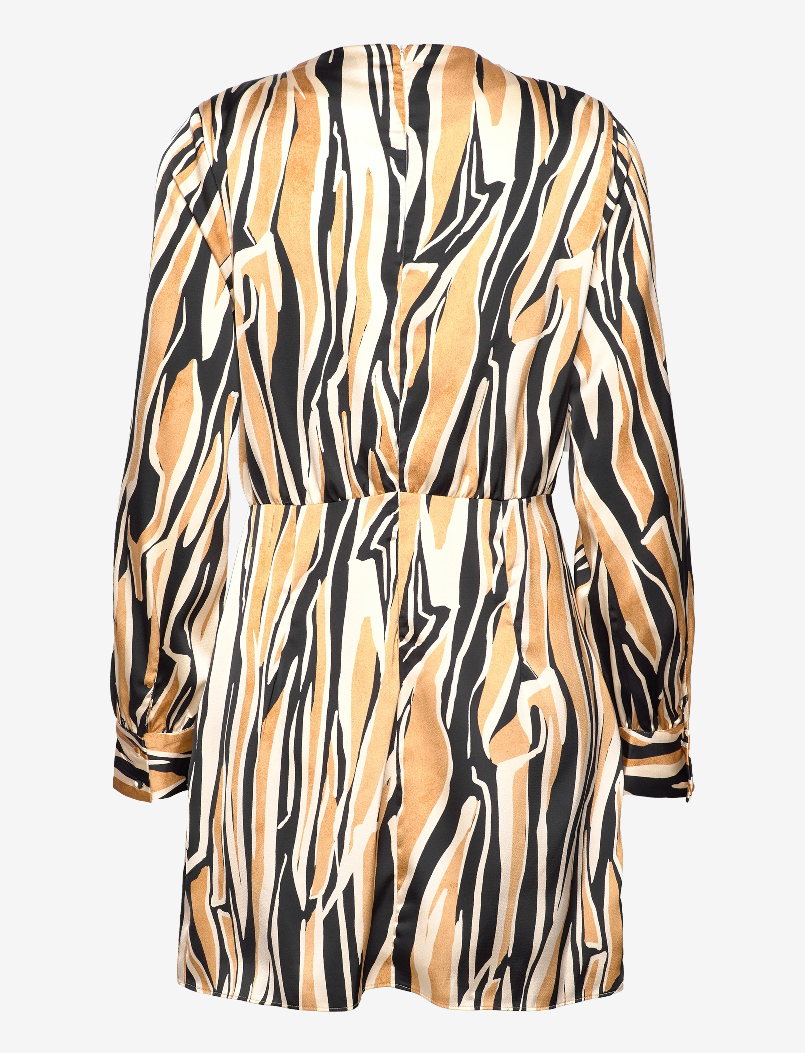 Mango - Short printed dress - sukienki krótkie - dark brown - 1