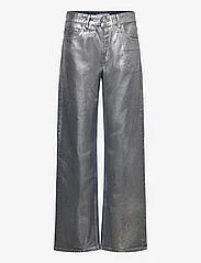 Mango - Straight foil jeans - brede jeans - silver - 0