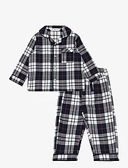 Mango - Two-pieces check long pyjamas - pyjamassæt - navy - 0