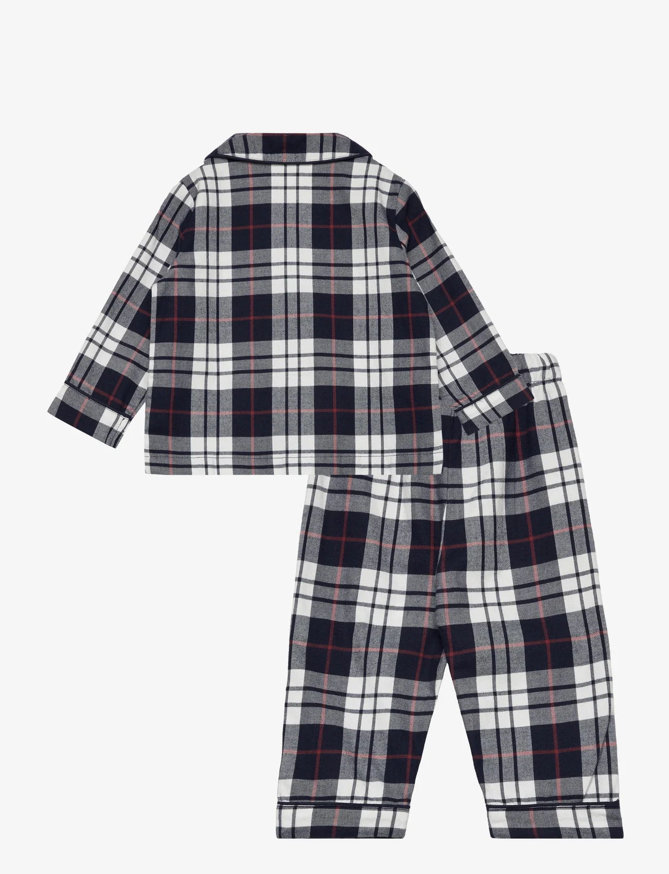 Mango - Two-pieces check long pyjamas - pyjamassæt - navy - 1