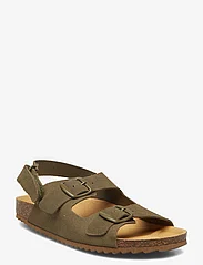Mango - Buckle leather sandals - sommarfynd - beige - khaki - 0