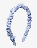 Gathered printed headband - LT-PASTEL BLUE