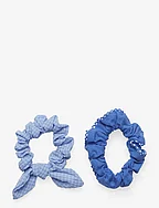 2 hair tie pack - LT-PASTEL BLUE