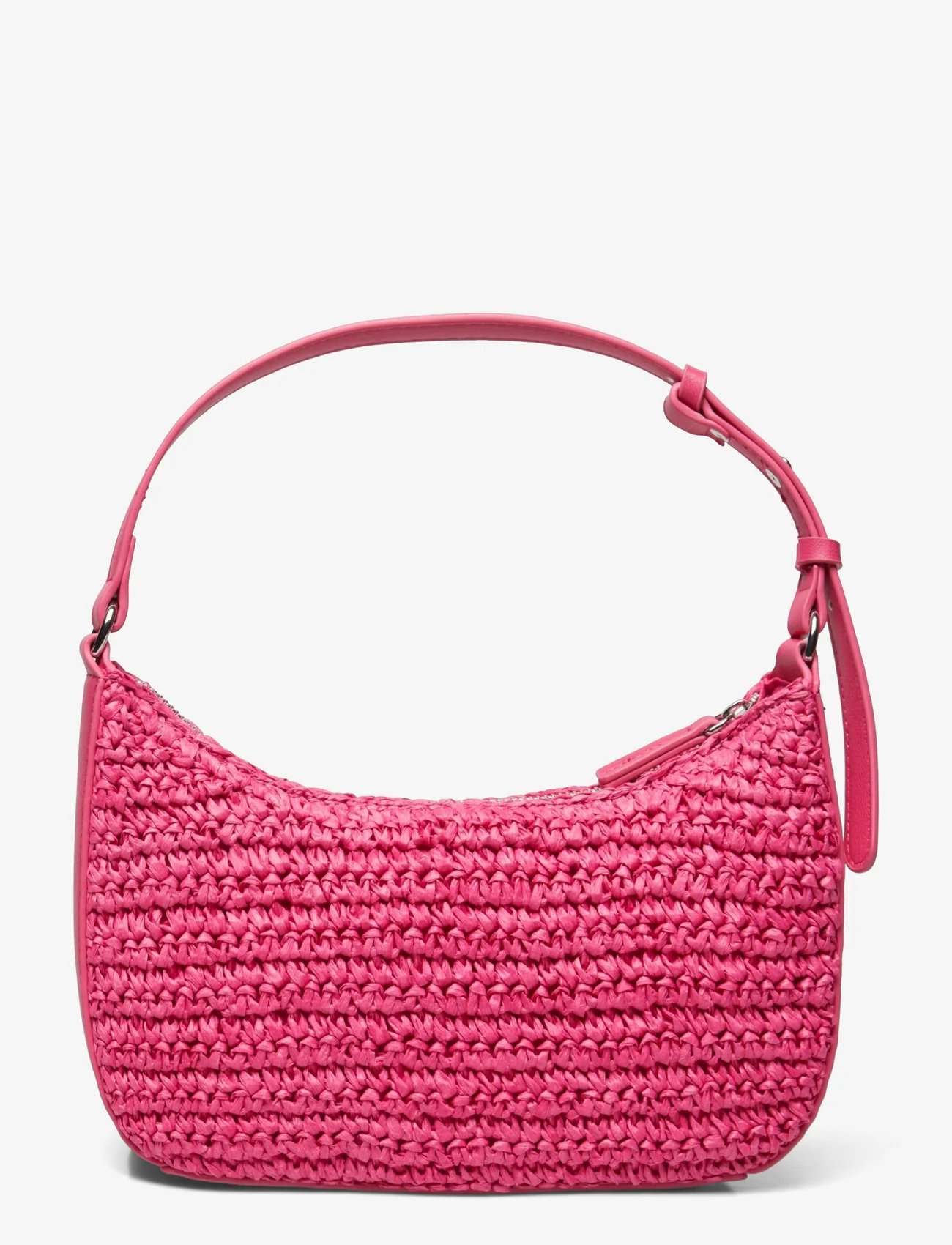 Mango - Natural fibre shoulder bag - festkläder - bright pink - 1