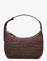 Mango - Natural fibre shoulder bag - festklær til outlet-priser - dark brown - 1