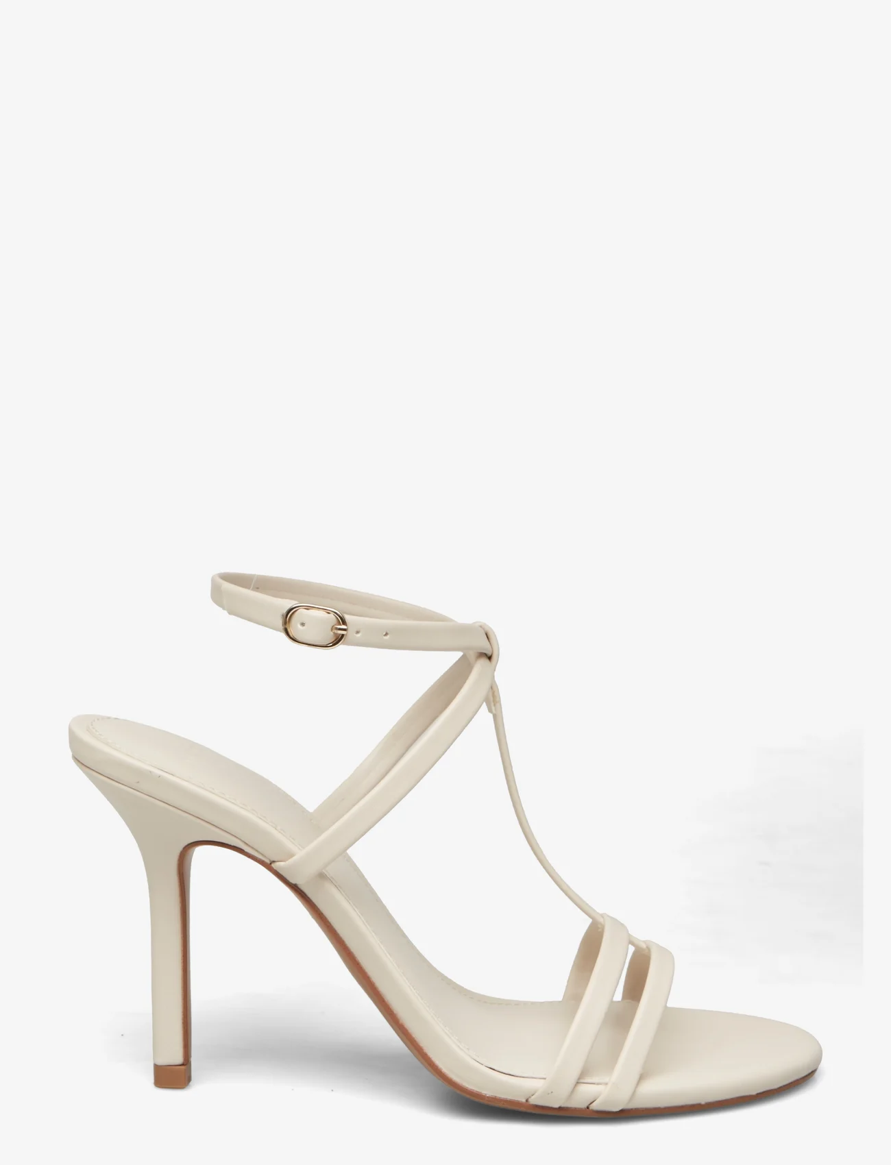 Mango - Ankle-cuff heeled sandals - light beige - 1