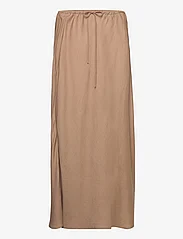 Mango - Tie long skirt - alhaisimmat hinnat - medium brown - 0