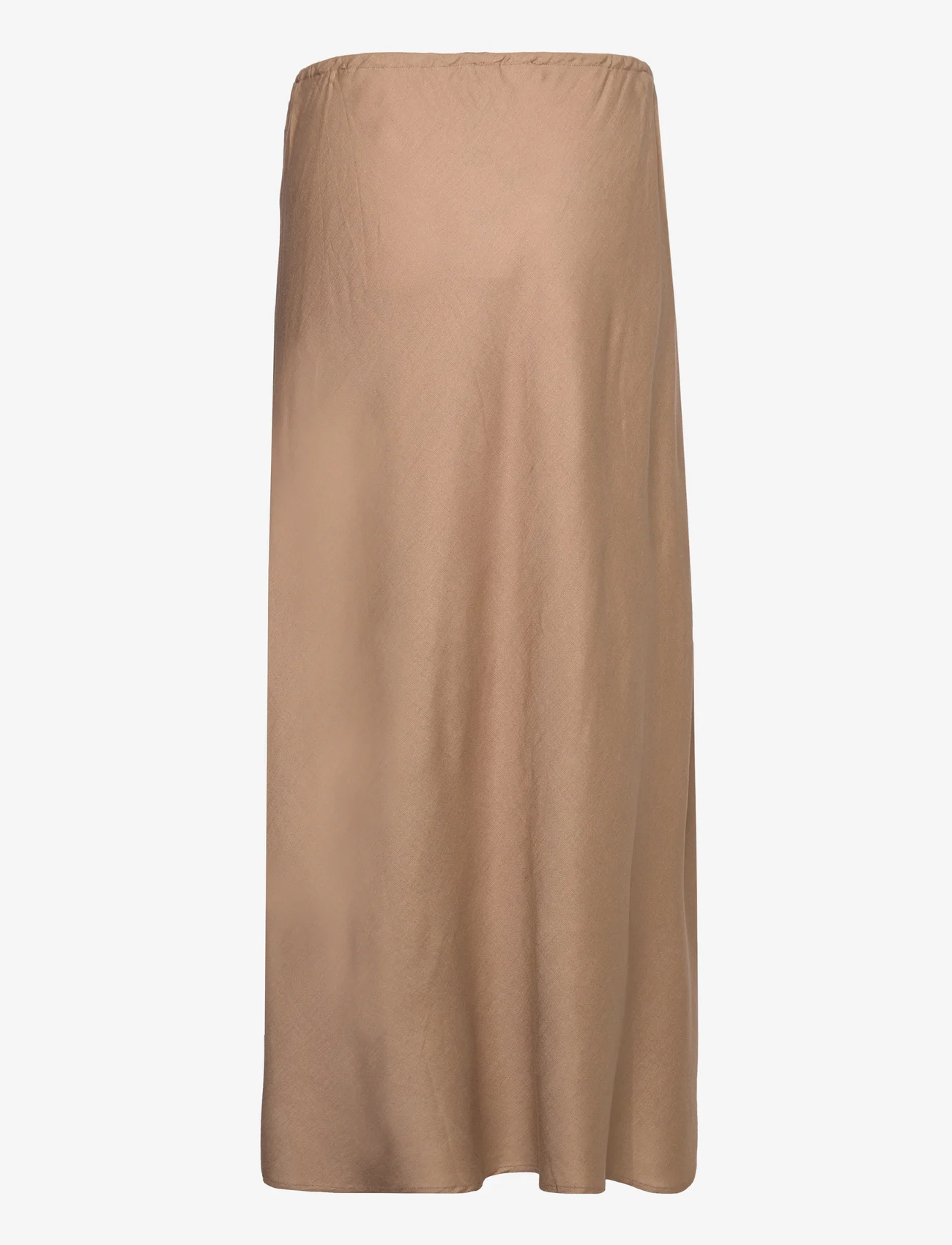Mango - Tie long skirt - alhaisimmat hinnat - medium brown - 1