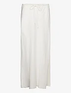 Tie long skirt - WHITE