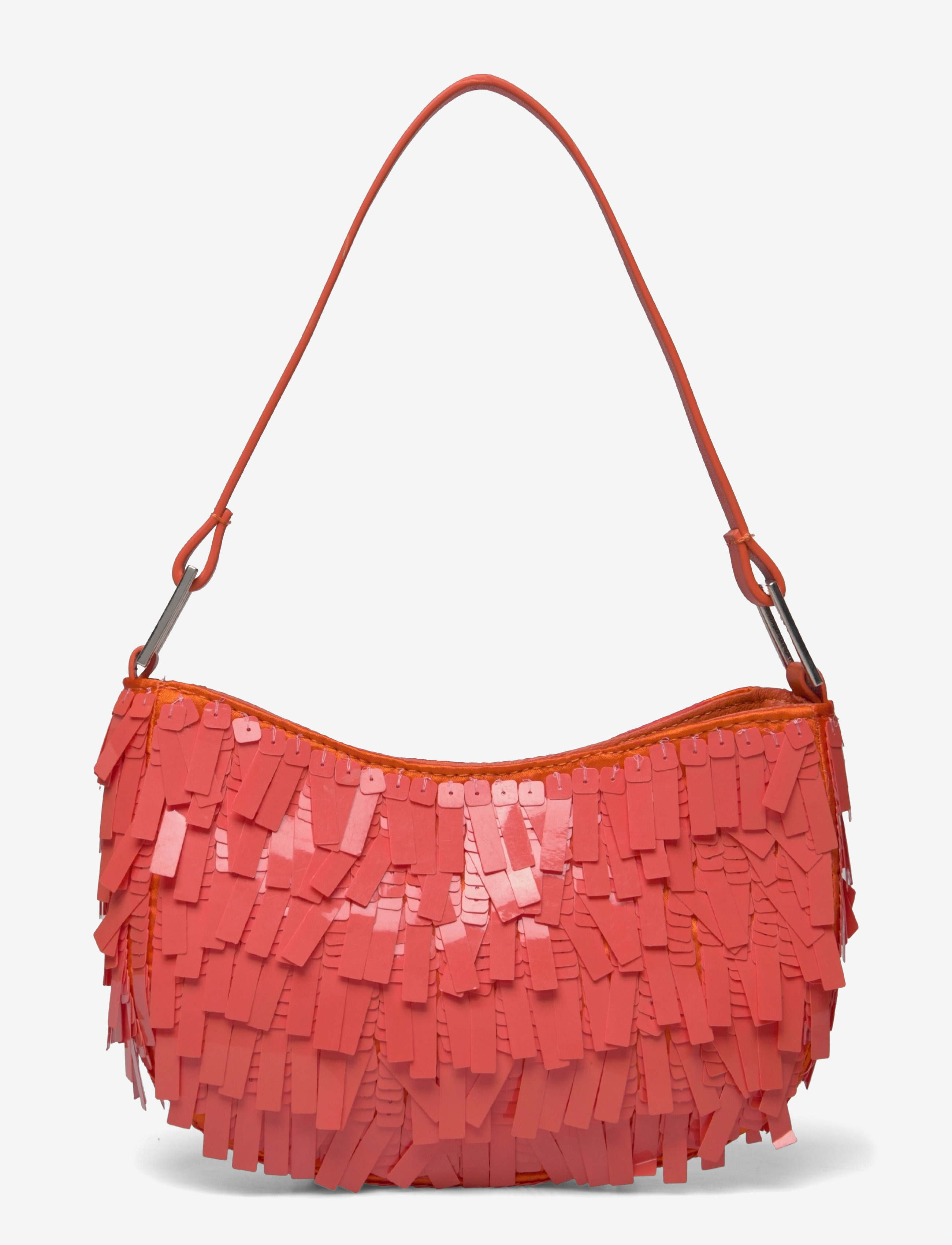 Mango Fringed shoulder bag - Tasker - ORANGE / orange