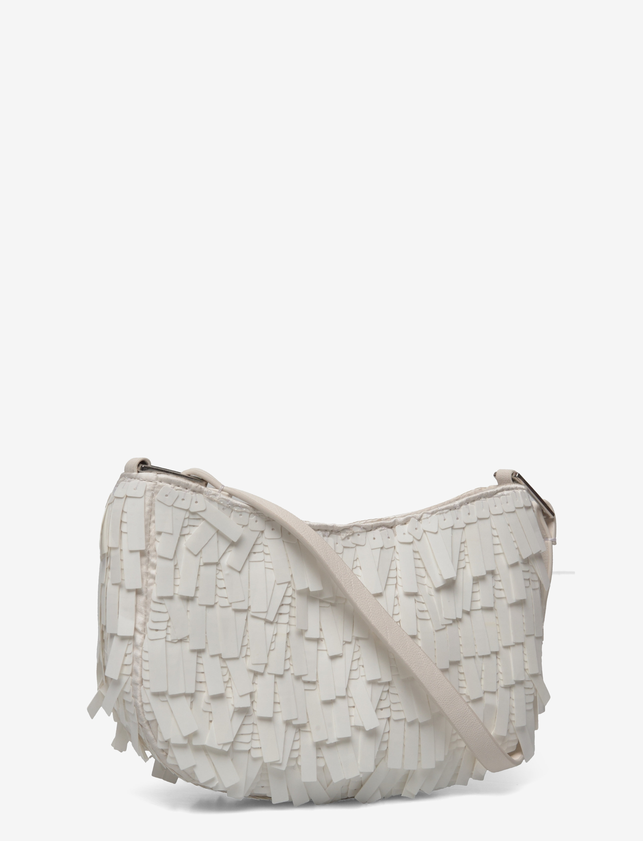 Mango - Fringed shoulder bag - sünnipäevakingitused - white - 2