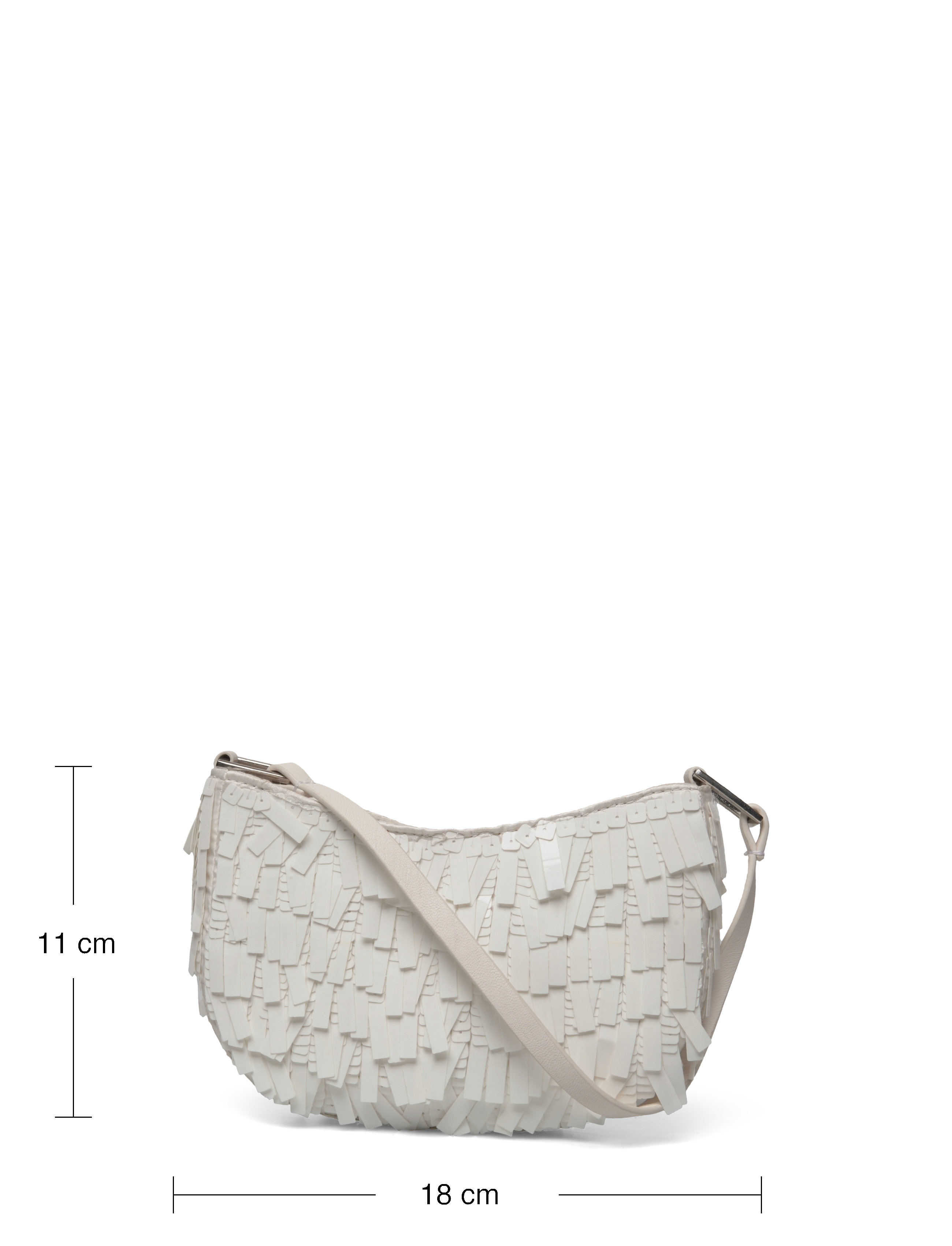 Mango - Fringed shoulder bag - sünnipäevakingitused - white - 3