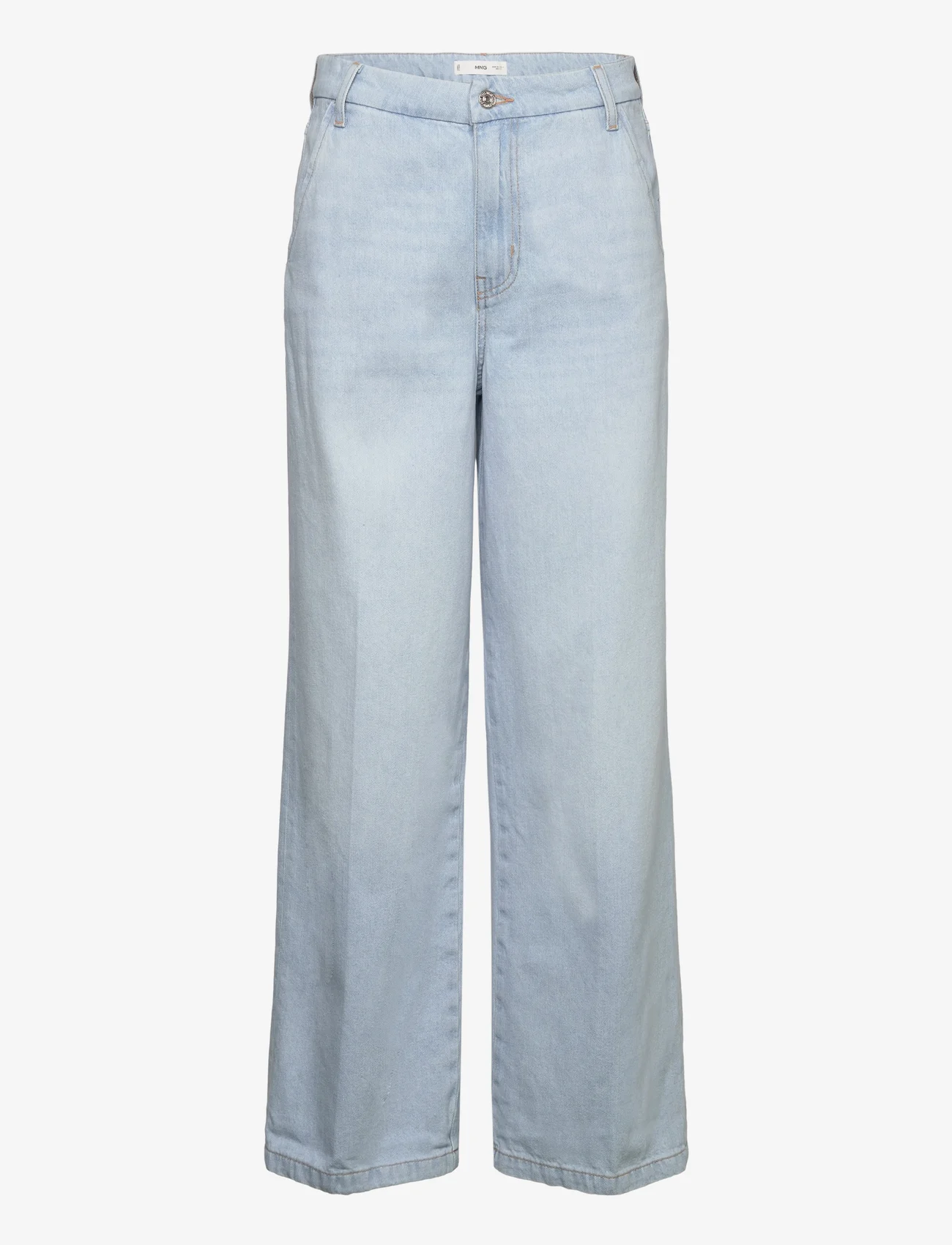 Mango - Mid-rise straight jeans - brede jeans - open blue - 0