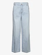 Mid-rise straight jeans - OPEN BLUE