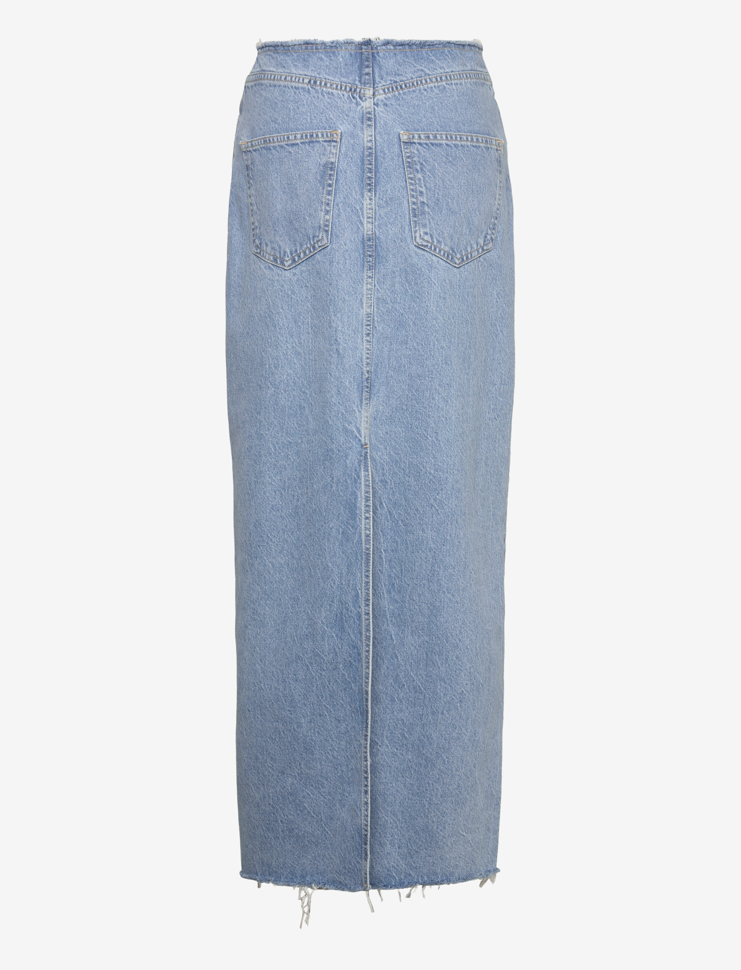 Mango - Long denim skirt - maxi skirts - open blue - 1