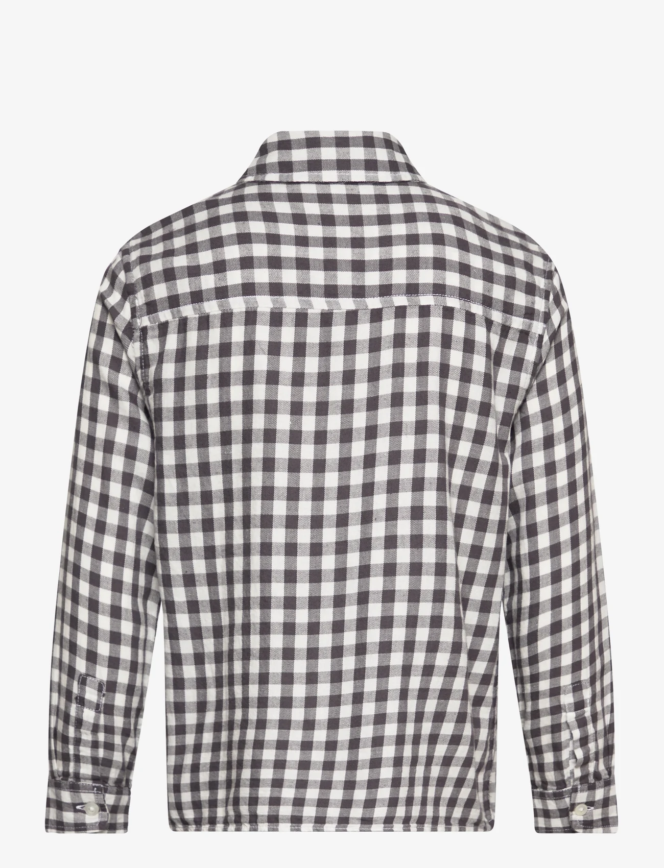 Mango - Regular-fit check shirt - långärmade skjortor - charcoal - 1
