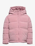 Hood quilted coat - PINK