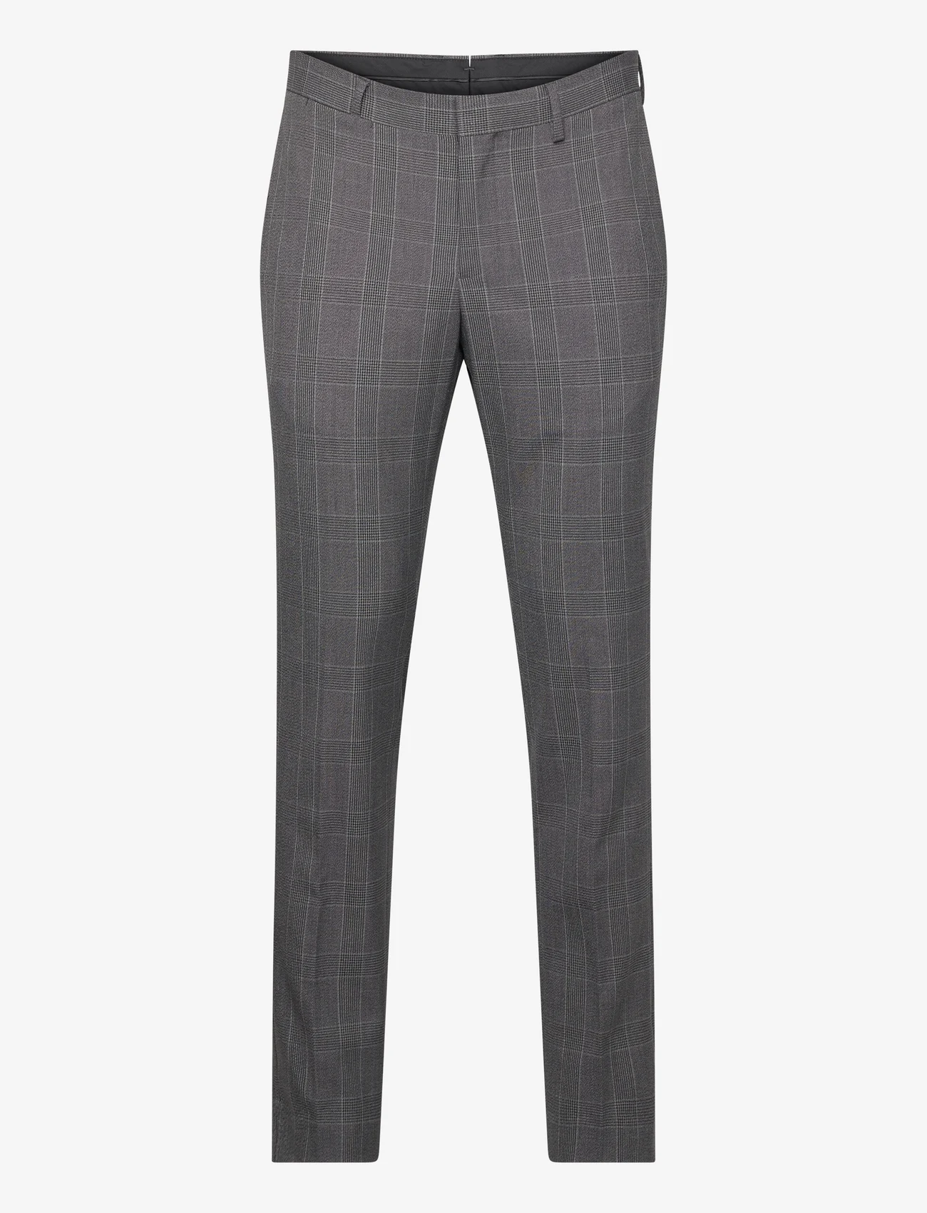 Mango - Super slim-fit Tailored check trousers - dressbukser - medium grey - 0