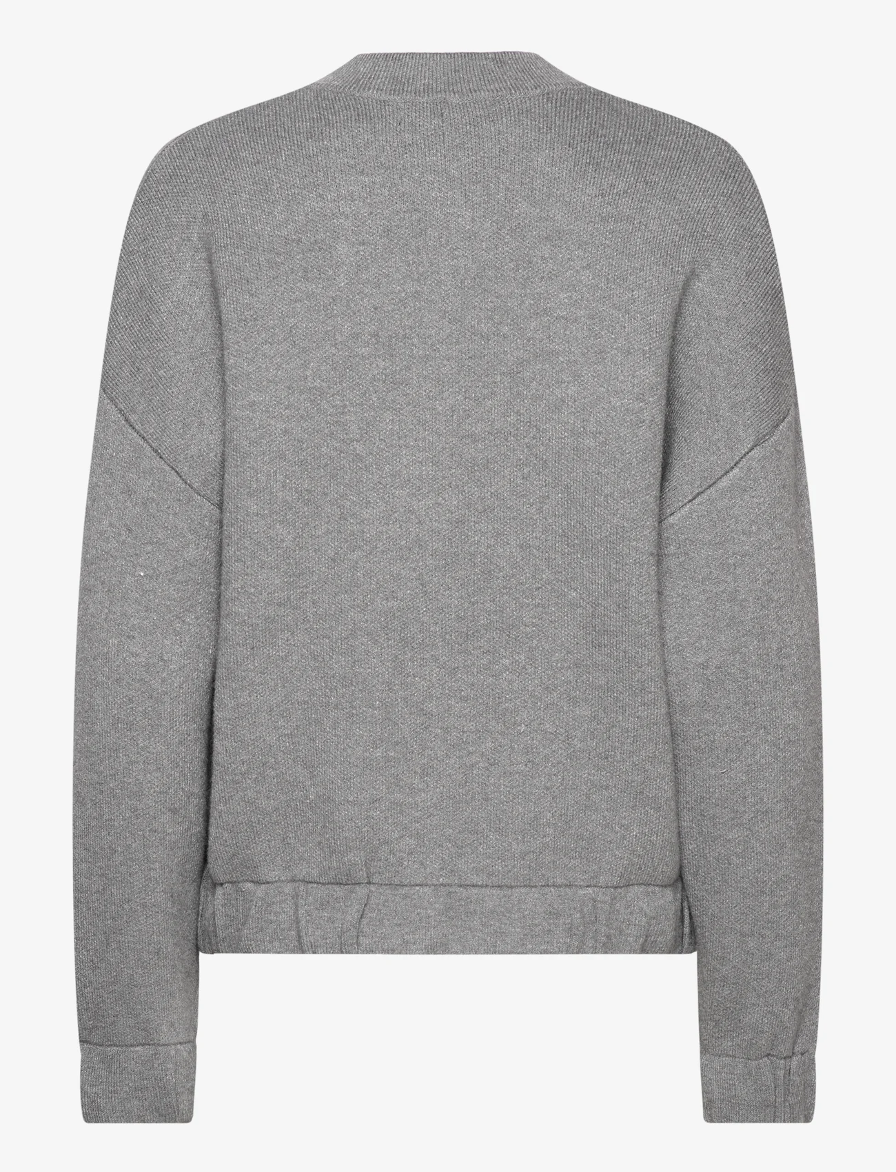 Mango - Knitted bomber jacket - forårsjakker - dark grey - 1