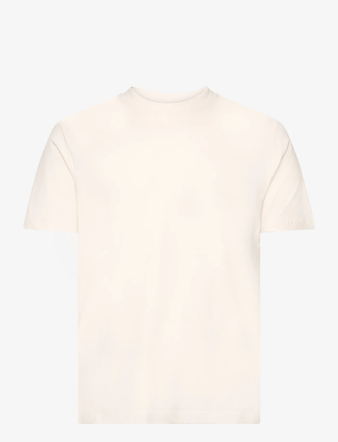 Mango - Basic 100% cotton t-shirt - alhaisimmat hinnat - light beige - 0