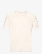 Basic 100% cotton t-shirt - LIGHT BEIGE