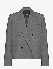 Mango - Double-breasted cropped jacket - festtøj til outletpriser - grey - 0