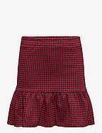 Houndstooth skirt - RED