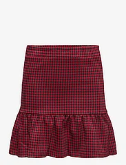 Mango - Houndstooth skirt - korte nederdele - red - 0