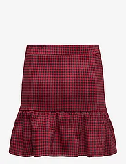Mango - Houndstooth skirt - korte nederdele - red - 1