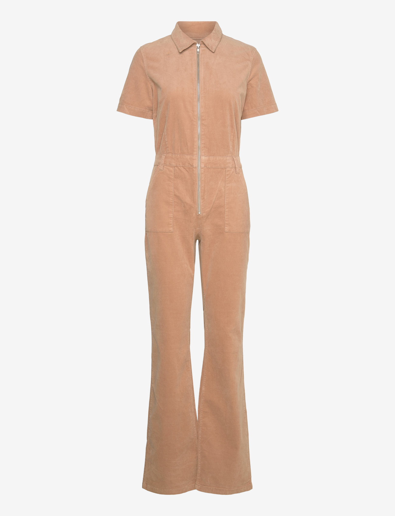 Mango - Corduroy jumpsuit with zip - naised - medium brown - 0