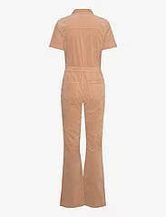 Mango - Corduroy jumpsuit with zip - jumpsuits - medium brown - 1