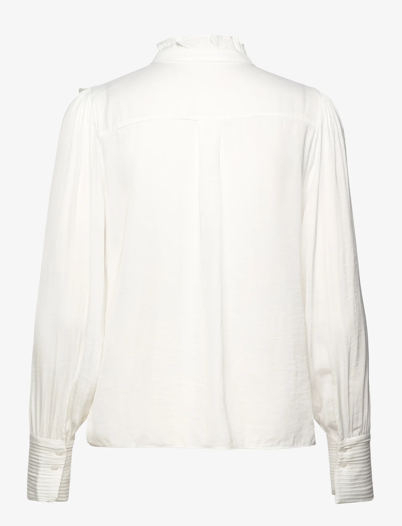 Mango - Shirt with ruffle detail - langermede bluser - natural white - 1