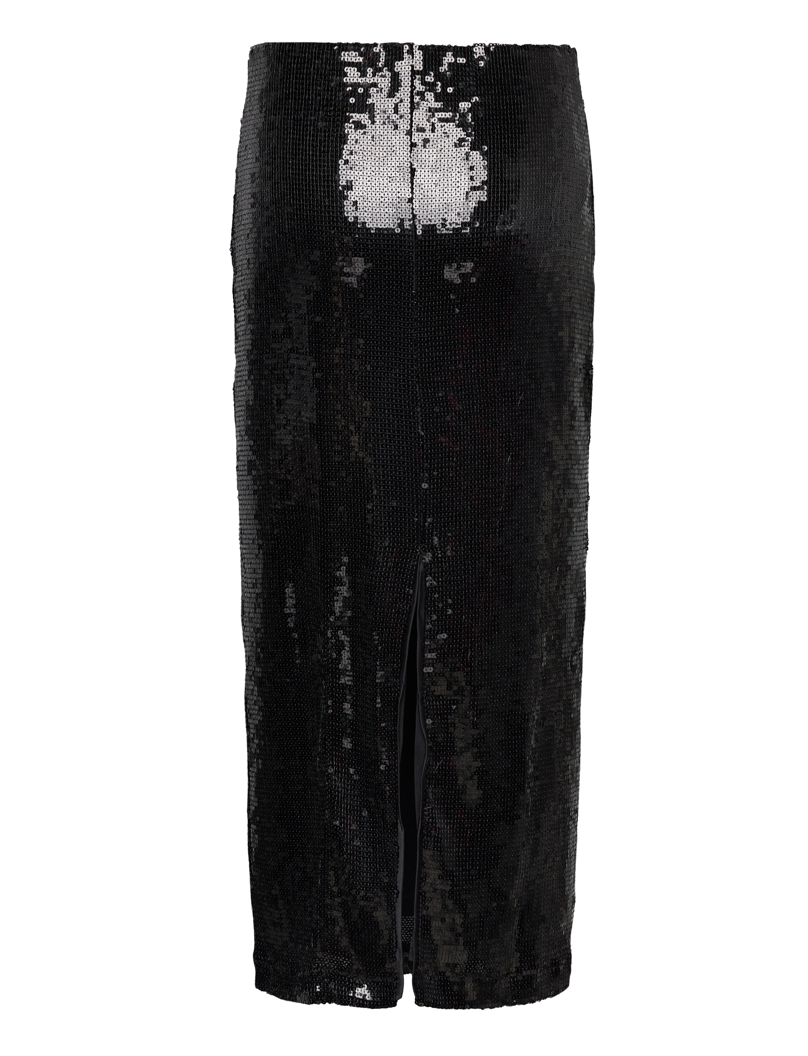 Mango - Sequin midi skirt - midi-röcke - black - 1