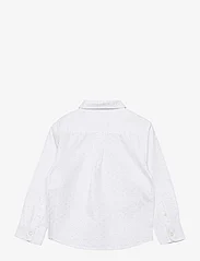 Mango - Printed cotton shirt - pitkähihaiset kauluspaidat - white - 1