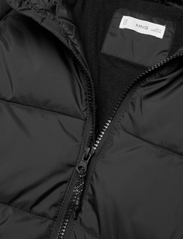 Mango - Hood quilted coat - de laveste prisene - black - 2