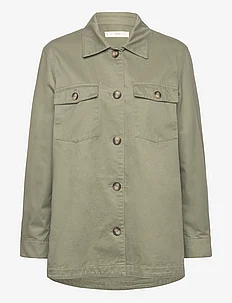 Cotton overshirt with buttons, Mango