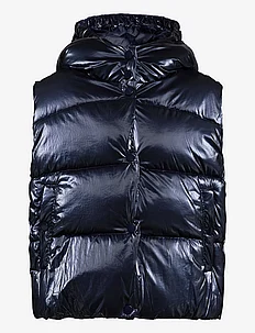 Quilted gilet with hood, Mango