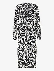 Mango - Print wrap dress - laveste priser - black - 0