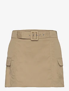 Cargo mini-skirt with belt, Mango