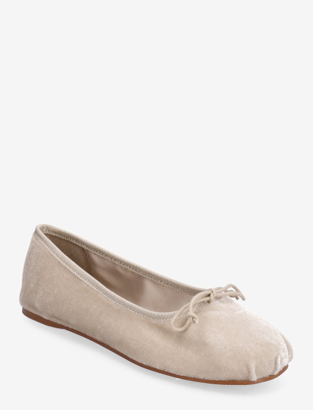 Mango - Ballerina shoes with velvet bow - ballerina sko - grey - 0