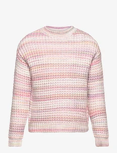 Bicolour knit sweater, Mango