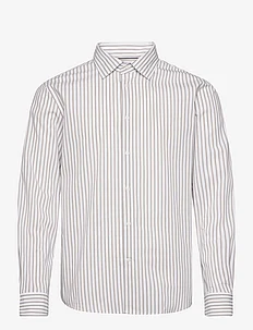Stretch fabric slim-fit striped shirt, Mango
