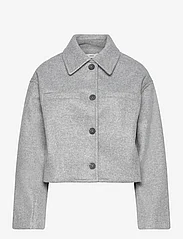 Mango - Buttoned jacket with pockets - boucles copy - medium grey - 0