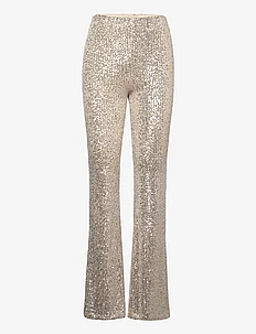 Sequin flared trousers, Mango