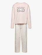 Printed long pyjamas - PINK