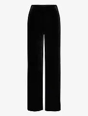 Mango - Velvet wideleg trousers - de laveste prisene - black - 0