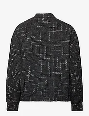 Mango - Tweed bomber jacket - forårsjakker - black - 1