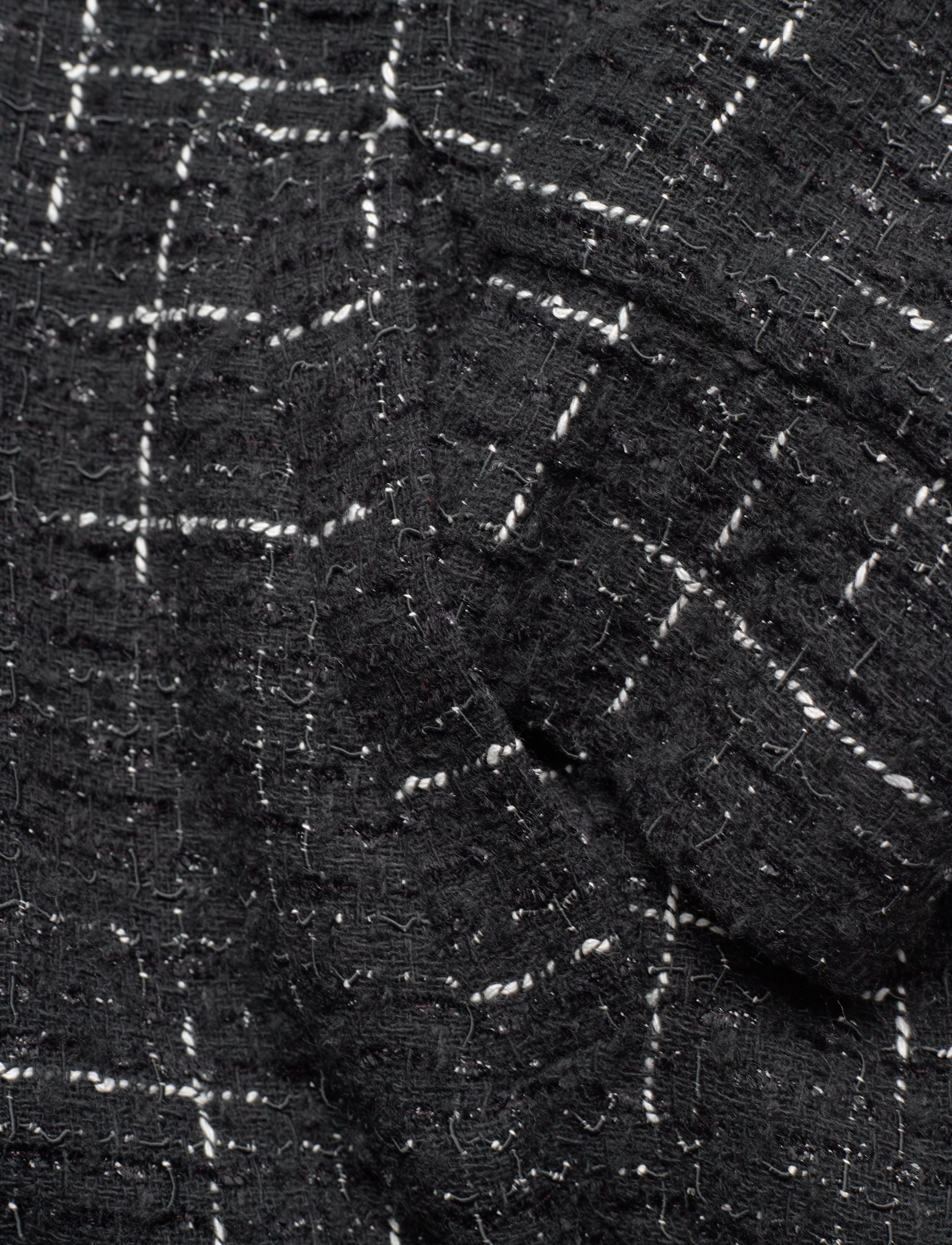Mango - Tweed bomber jacket - frühlingsjacken - black - 3