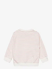 Mango - Striped cotton-blend sweatshirt - svetarit - pink - 1