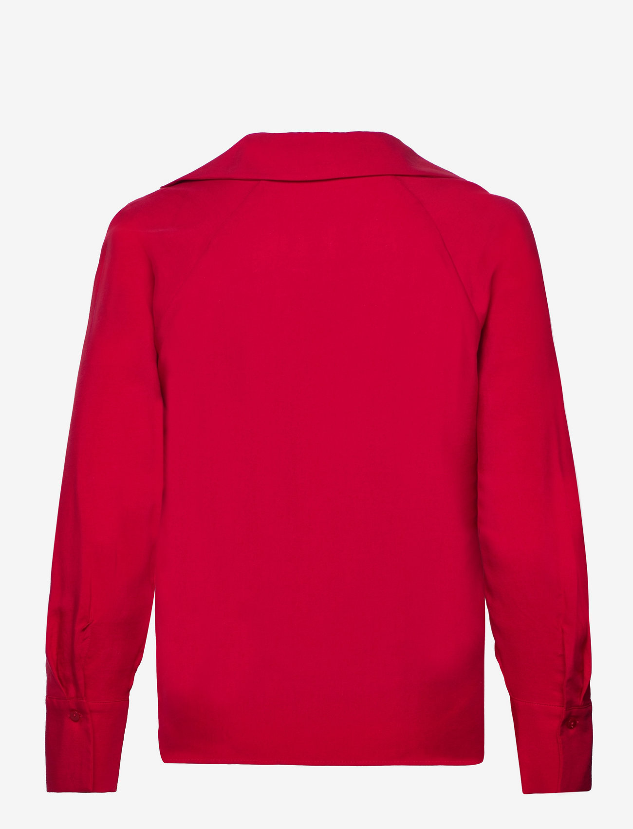 Mango - Lyocell fluid shirt - long-sleeved shirts - red - 1